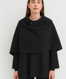 Asymmetrical Jacket with Short Scarf