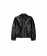 Jorja Leather Bomber Jacket