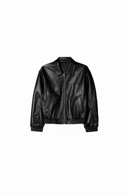 Jorja Leather Bomber Jacket