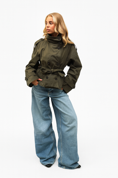 Short trench coat