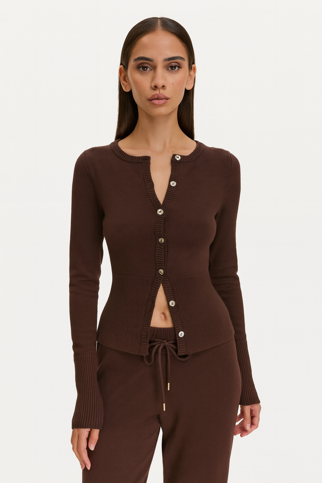 Fitted Knit Cardigan