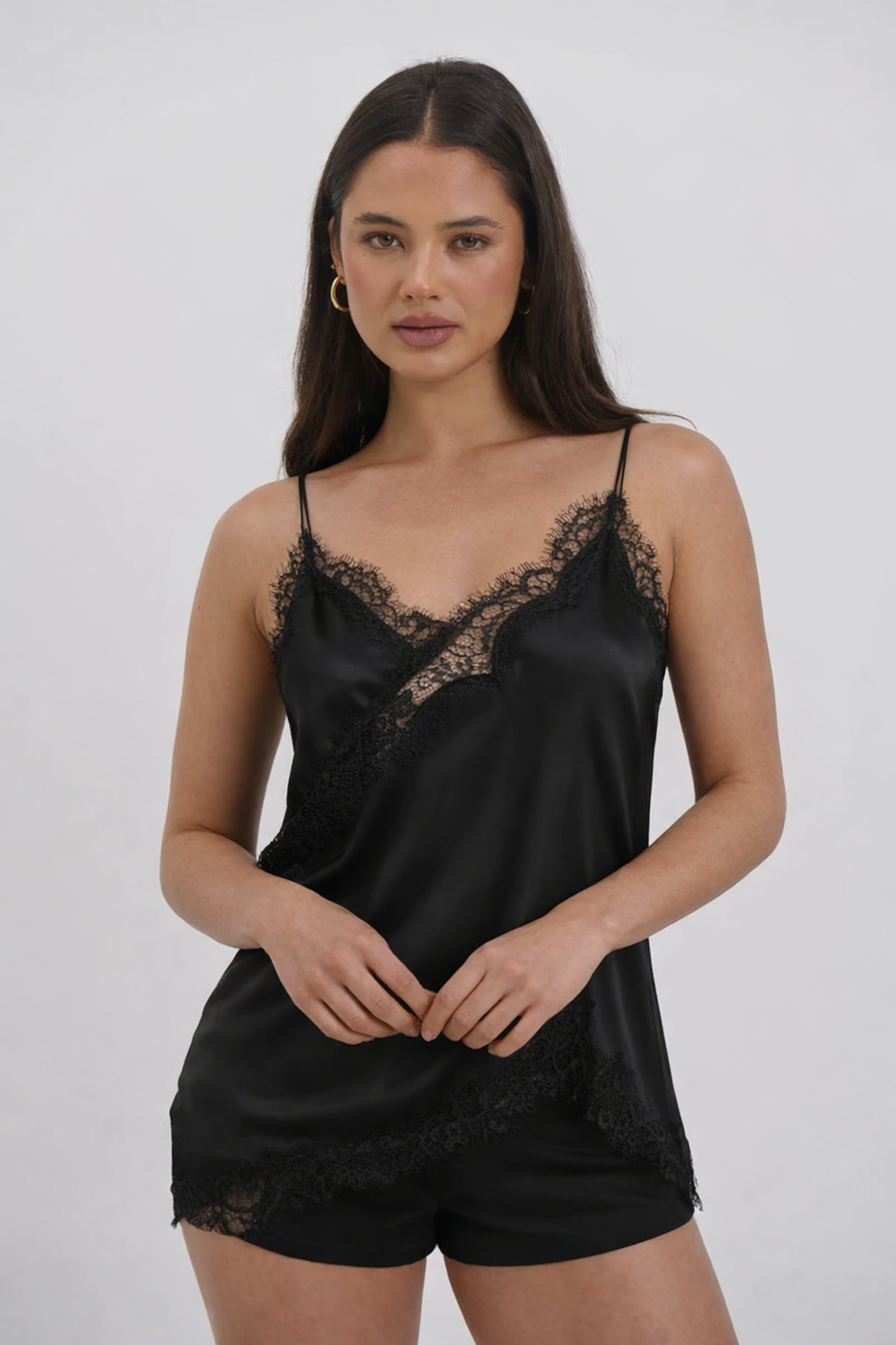 Asymmetric lace dress