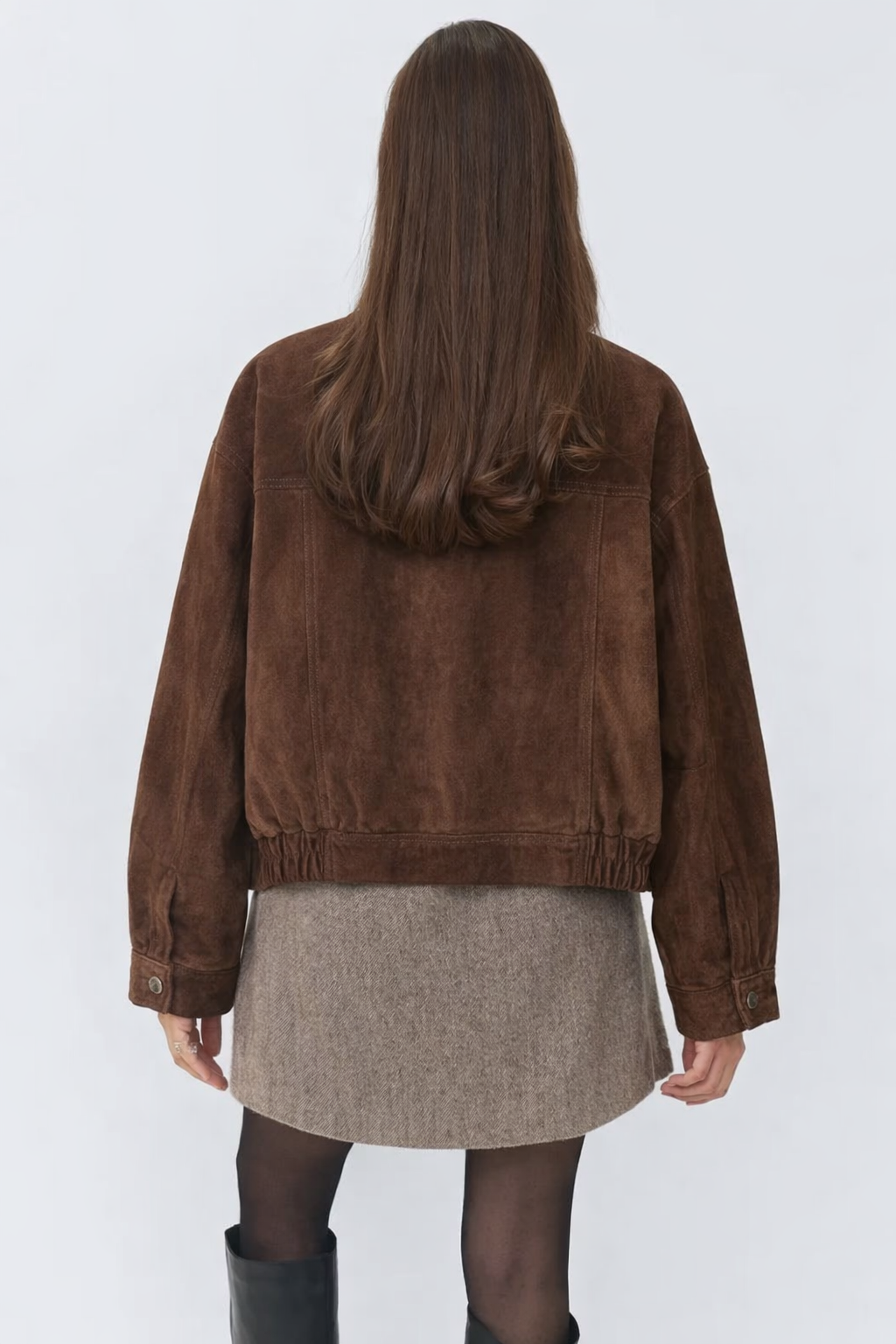 Suede Bomber Jacket