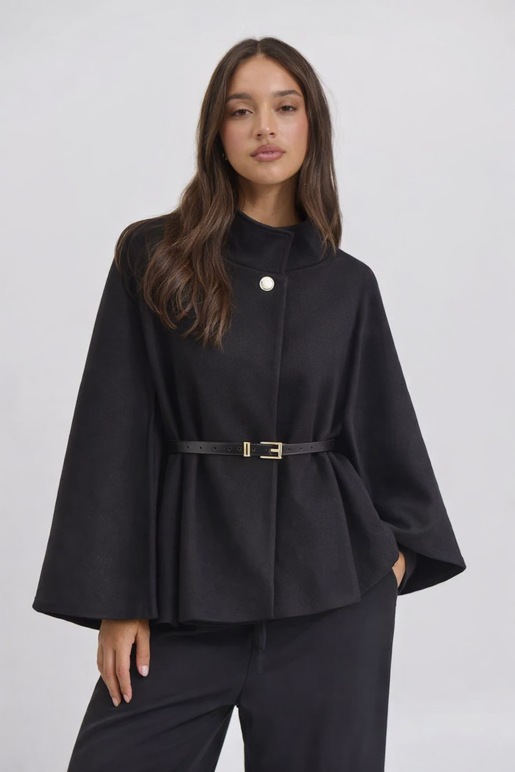 Belted Cape Poncho