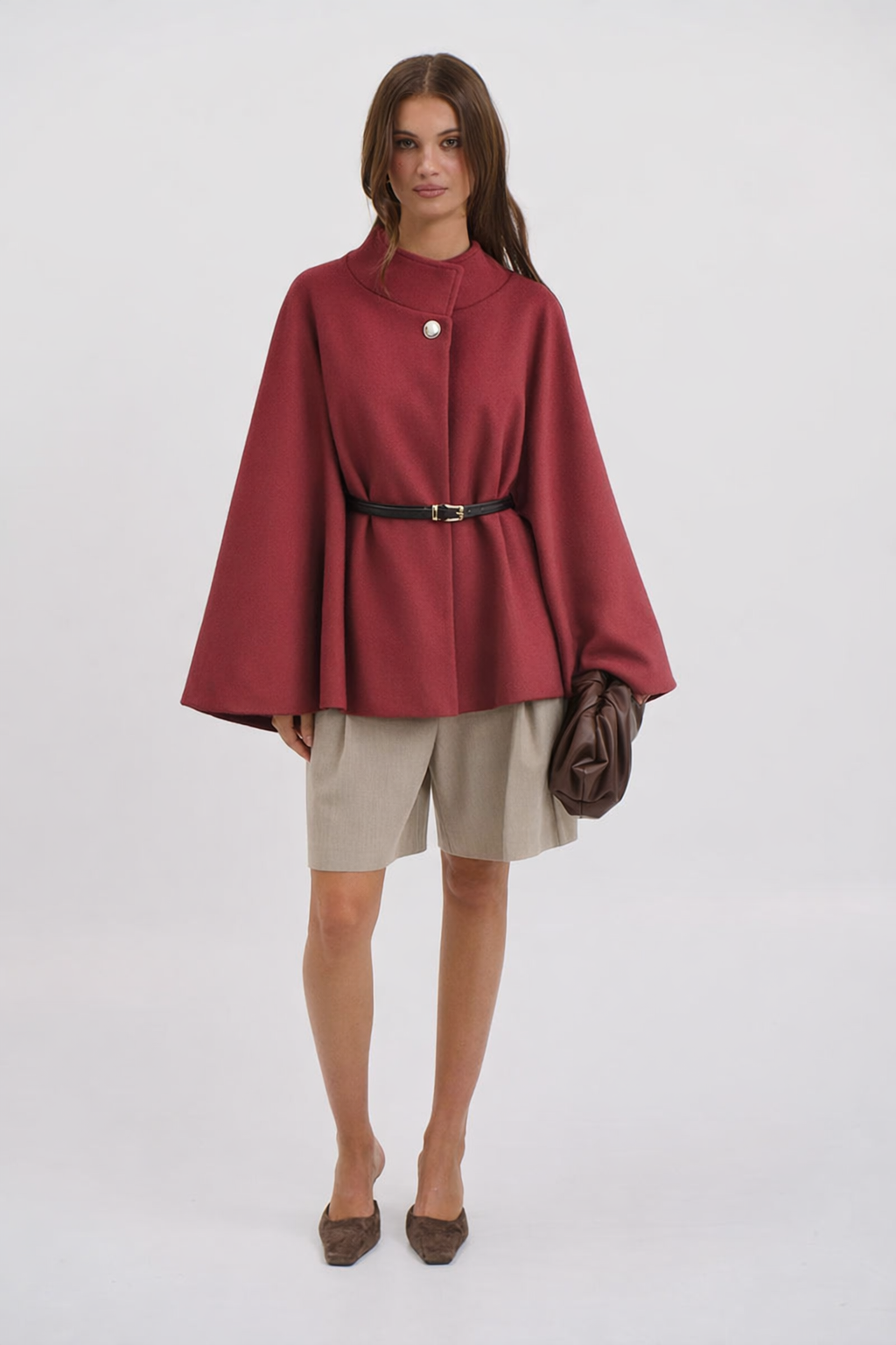 Belted Cape Poncho