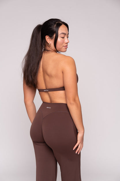 Ease x Amalie Vad - Straight Leg Pants (Coffee Brown)