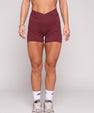 Thrive V-Cut Shorts (Bordeaux)