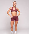 Thrive V-Cut Shorts (Bordeaux)