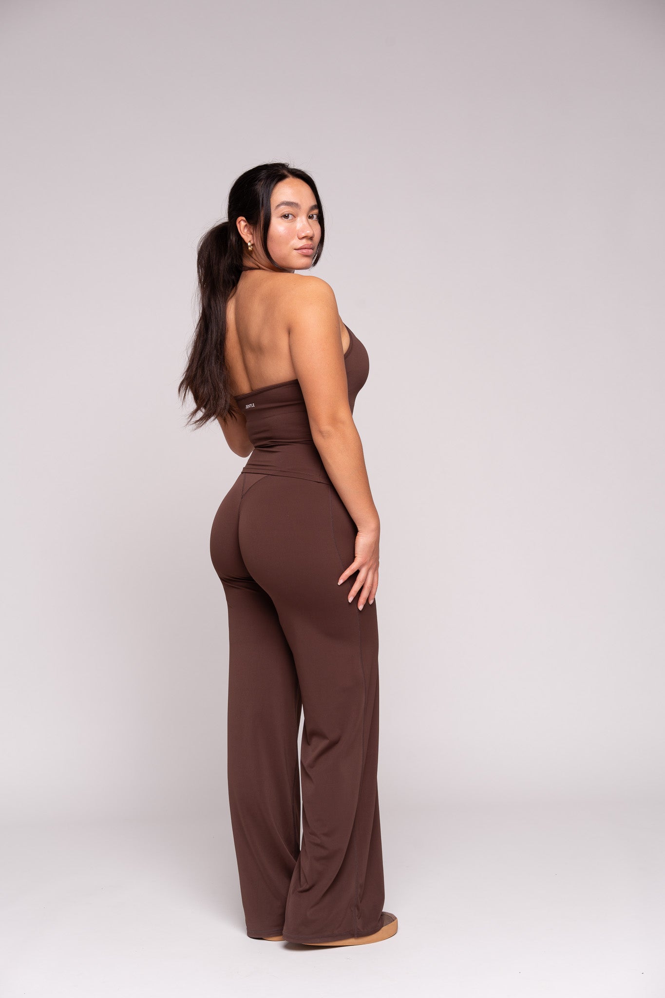 Ease x Amalie Vad - Straight Leg Pants (Coffee Brown)