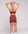 Thrive V-Cut Shorts (Bordeaux)