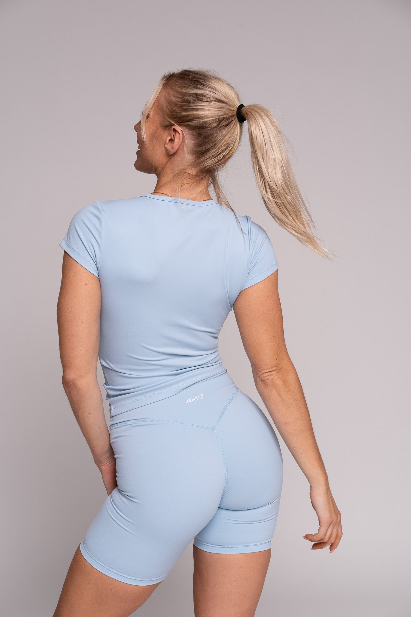 Thrive V-Cut Shorts (Baby Blue)