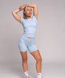 Thrive V-Cut Shorts (Baby Blue)