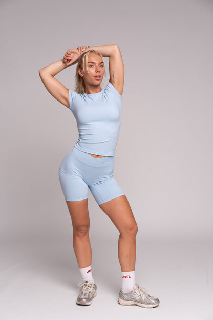 Thrive V-Cut Shorts (Baby Blue)
