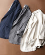 Emie Daly Chic Minimalist Linen Blazer