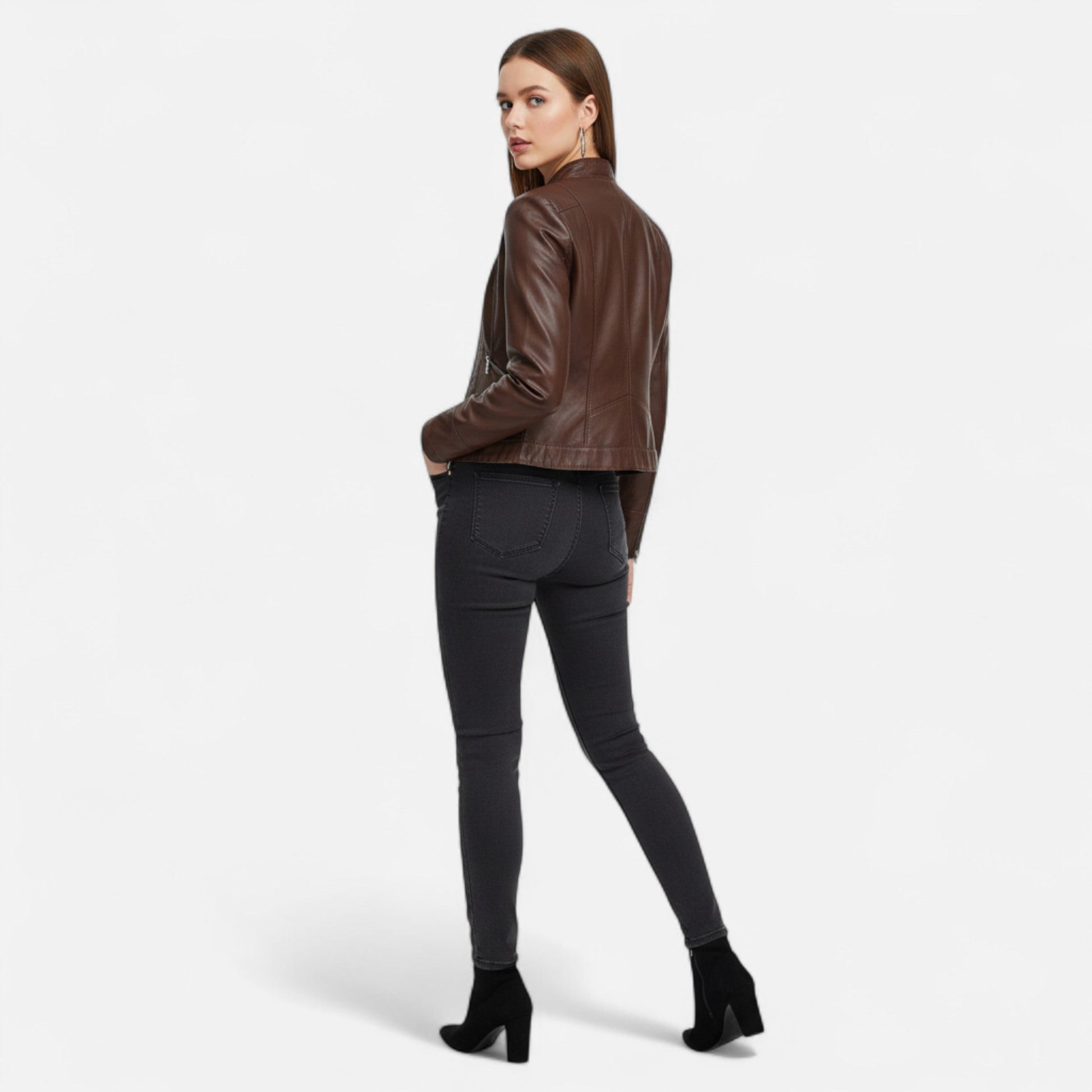 Elegant Women's Jacket in Premium Leather