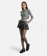 Maison Verdi | Women's Mini Pleated Plaid Skirt Vintage
