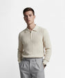 Maison Verdi | Long Sleeve Knit Polo Sweater