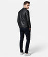 Maison Verdi | Men's Slim Fit Biker Leather Jacket