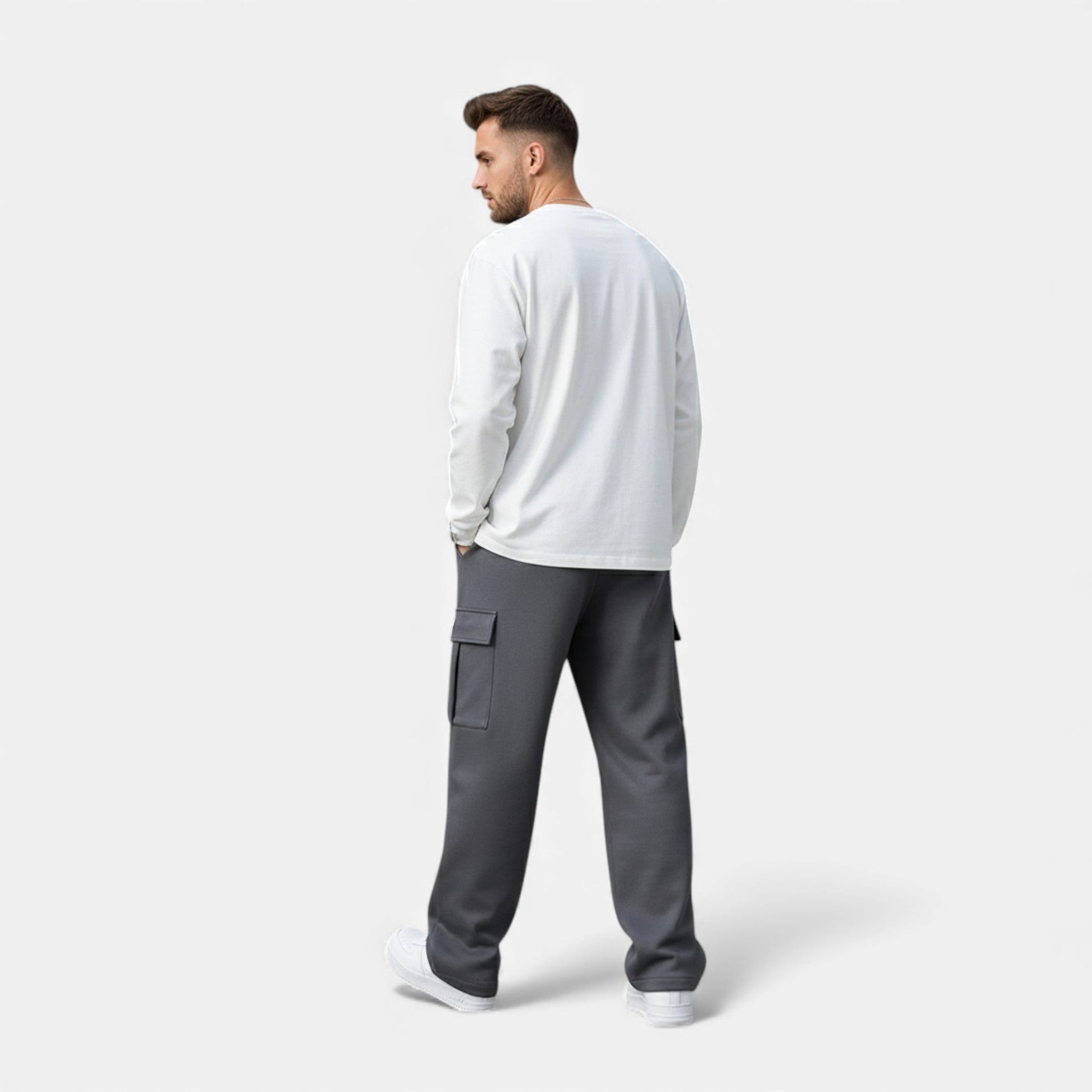Maison Verdi | Men's Cargo Jogger Pants – Loose Fit Casual Streetwear