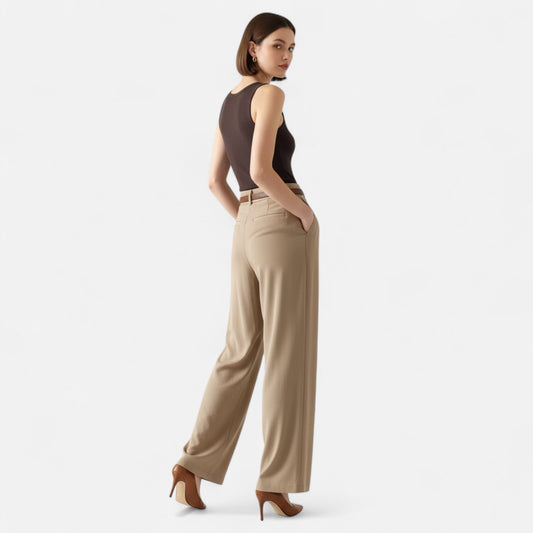 Maison Verdi | Women's Palazzo Pants High Waist