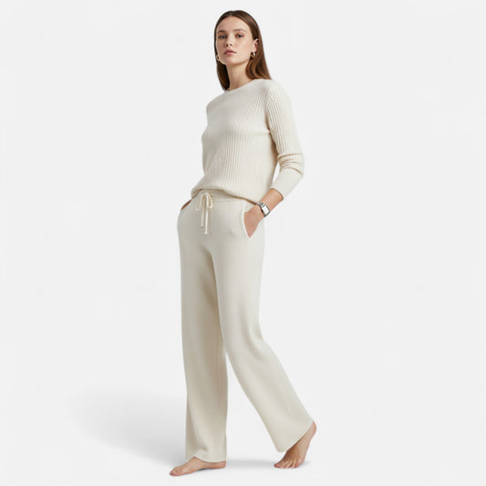 Maison Verdi| Women's Wide Premium Wool Pants
