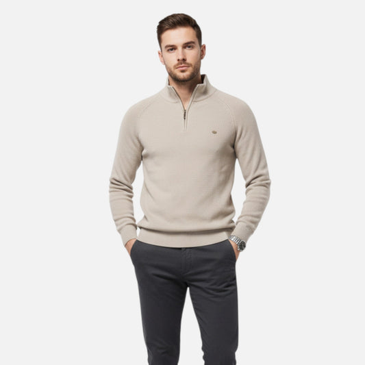 Maison Verdi| Men's Cotton Half-Zip