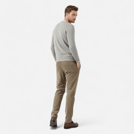 Maison Verdi  | Men's Corduroy Pants Classic Fit