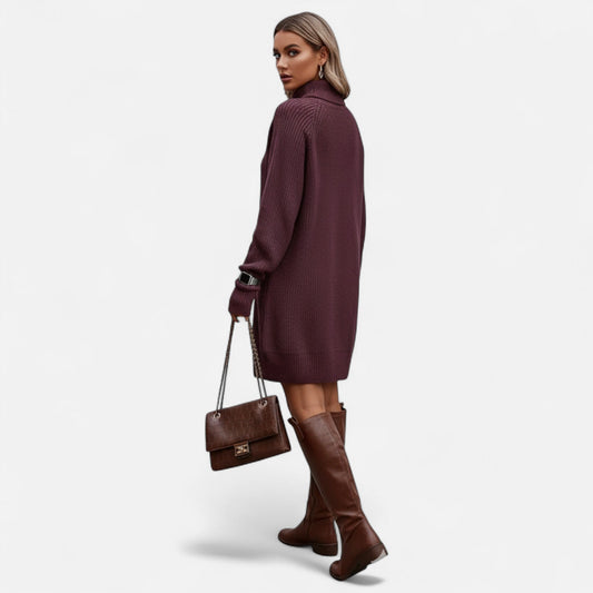 Maison Verdi | Elegant Women's Dress in Classic Knit