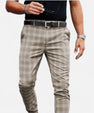 Maison Verdi | Men's Checked Chino Pants Premium Elegance