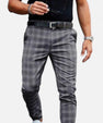Maison Verdi | Men's Checked Chino Pants Premium Elegance