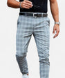 Maison Verdi | Men's Checked Chino Pants Premium Elegance