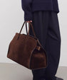 Malin Tassou Large Structured Suede Handbag