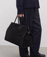 Malin Tassou Large Structured Suede Handbag