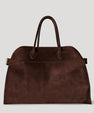 Malin Tassou Large Structured Suede Handbag