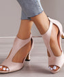 Malin Tassou Mid Heel Sandals with Ankle Strap
