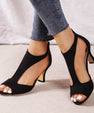 Malin Tassou Mid Heel Sandals with Ankle Strap
