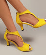 Malin Tassou Mid Heel Sandals with Ankle Strap