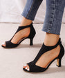 Malin Tassou Mid Heel Sandals with Ankle Strap