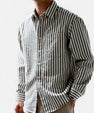 Maison Verdi | Men's Long Sleeve Striped Shirt