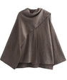 Asymmetrical Jacket with Short Scarf