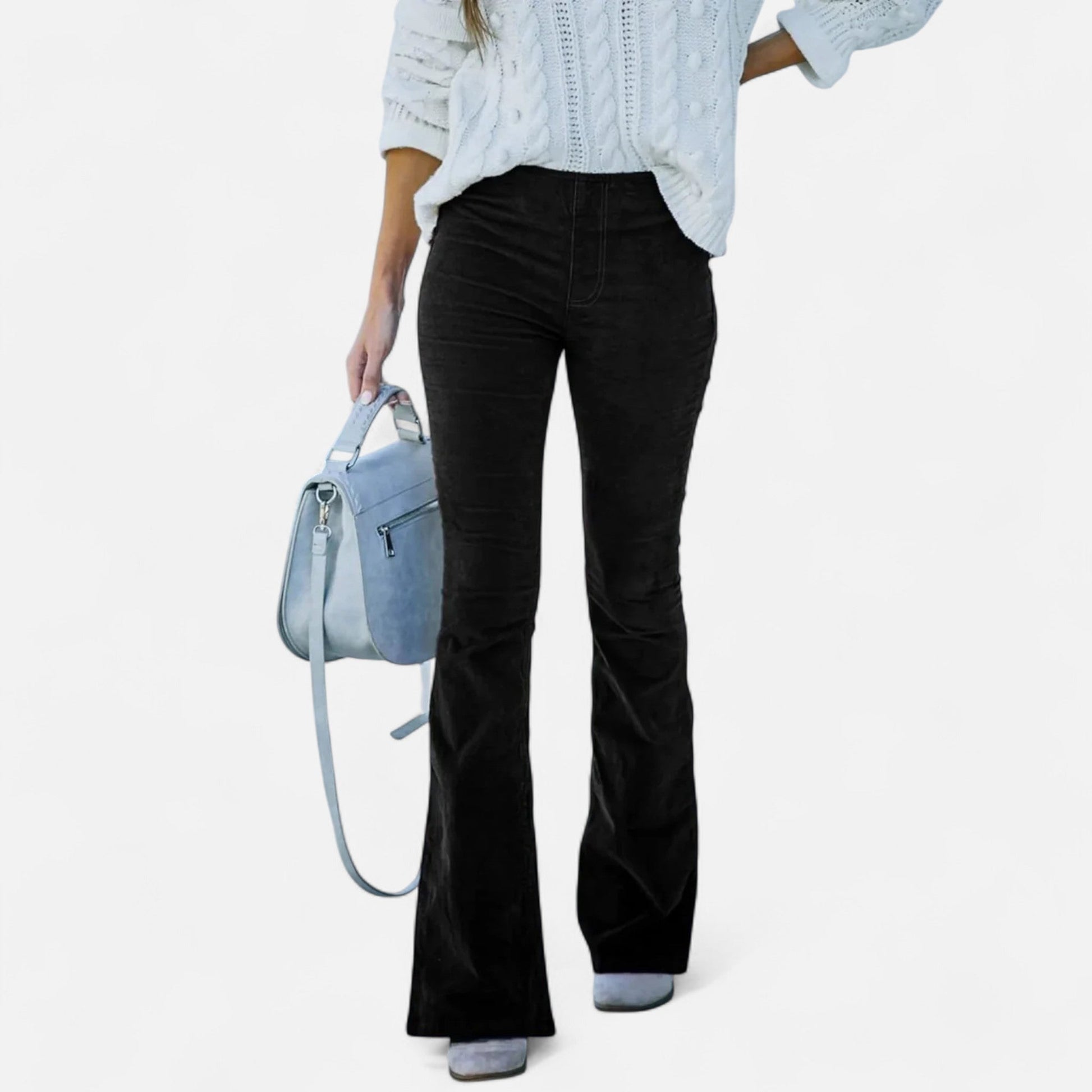 Maison Verdi | Women's High Waist Flared Pants