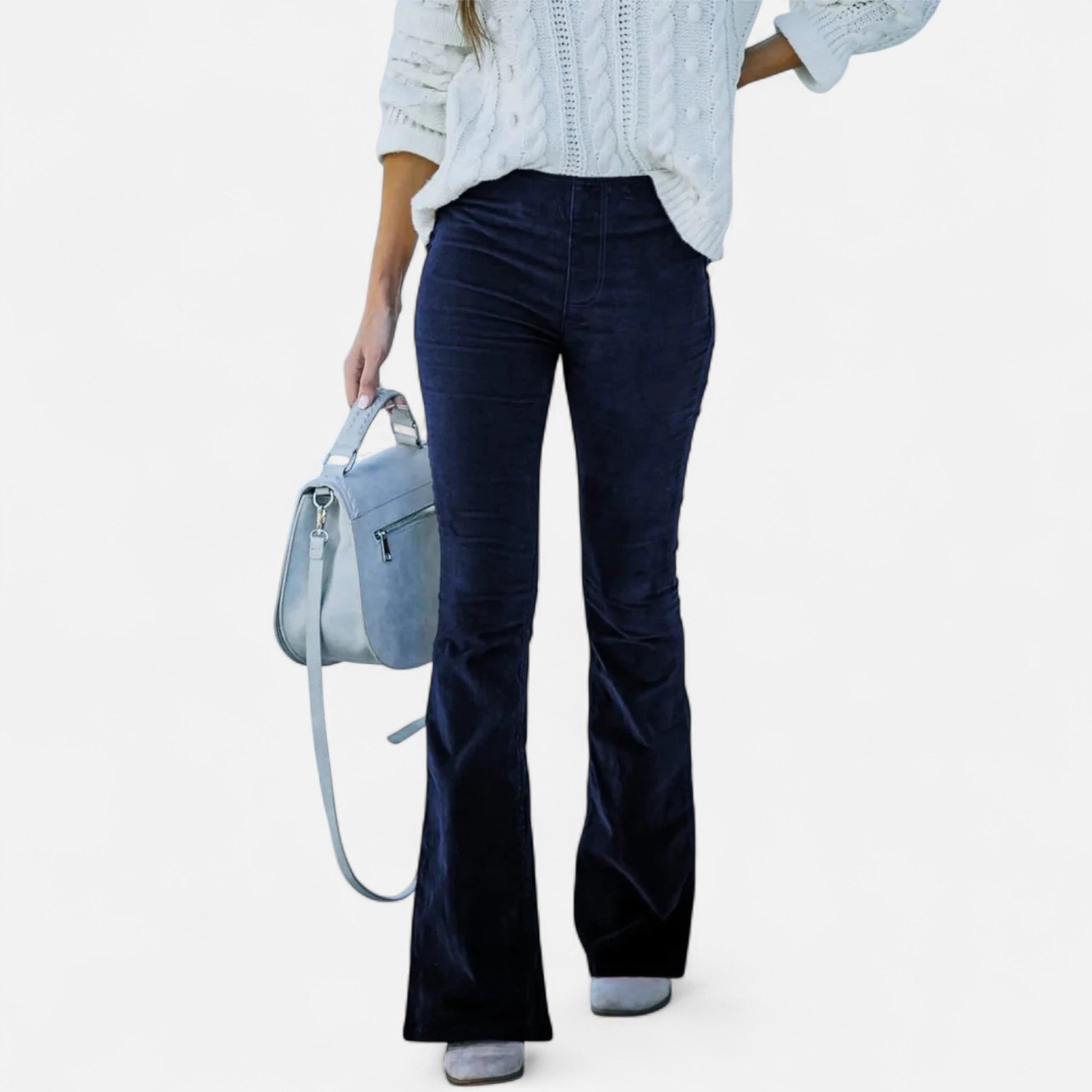 Maison Verdi | Women's High Waist Flared Pants