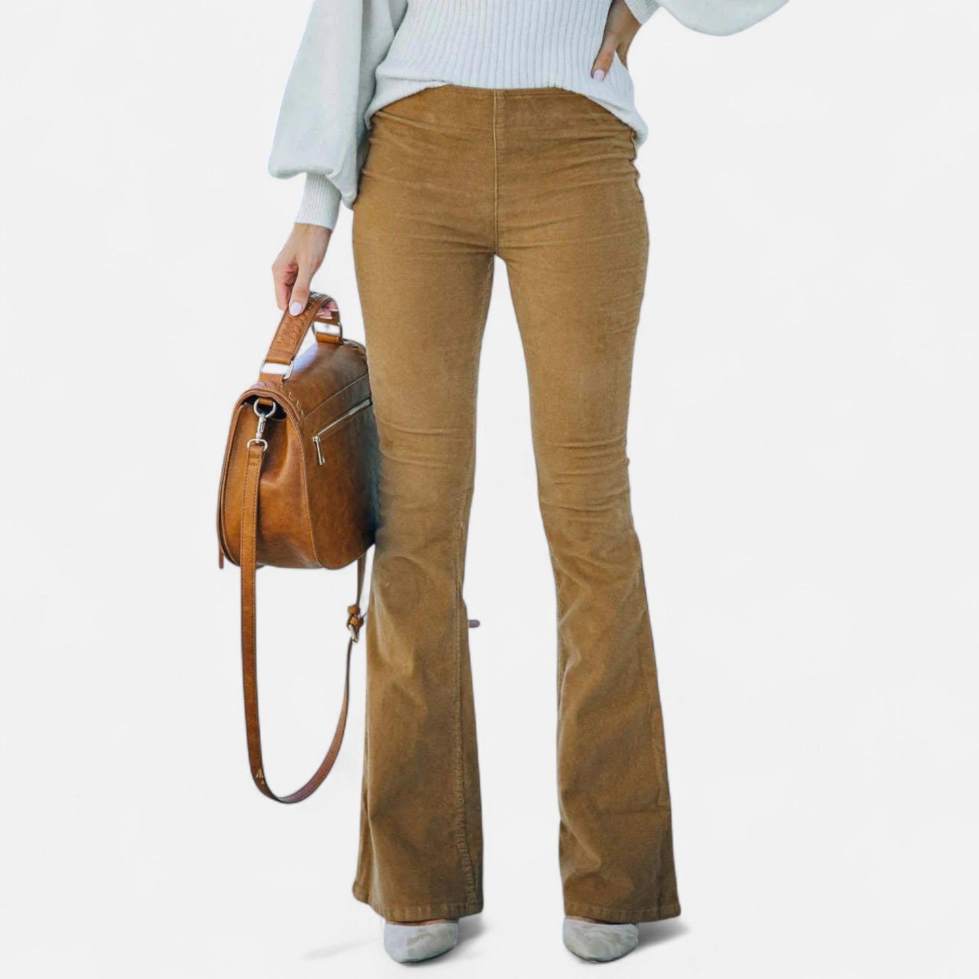 Maison Verdi | Women's High Waist Flared Pants
