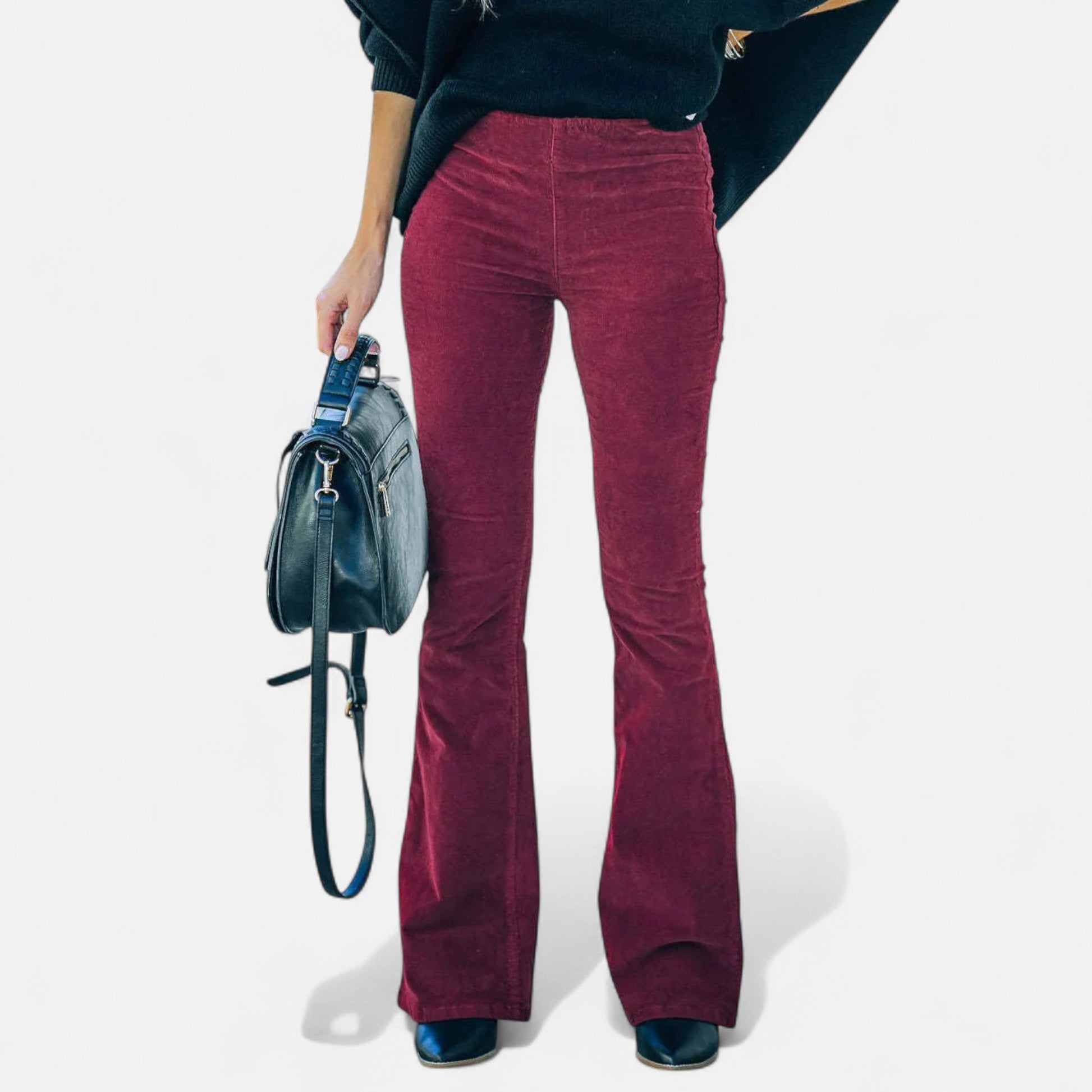 Maison Verdi | Women's High Waist Flared Pants