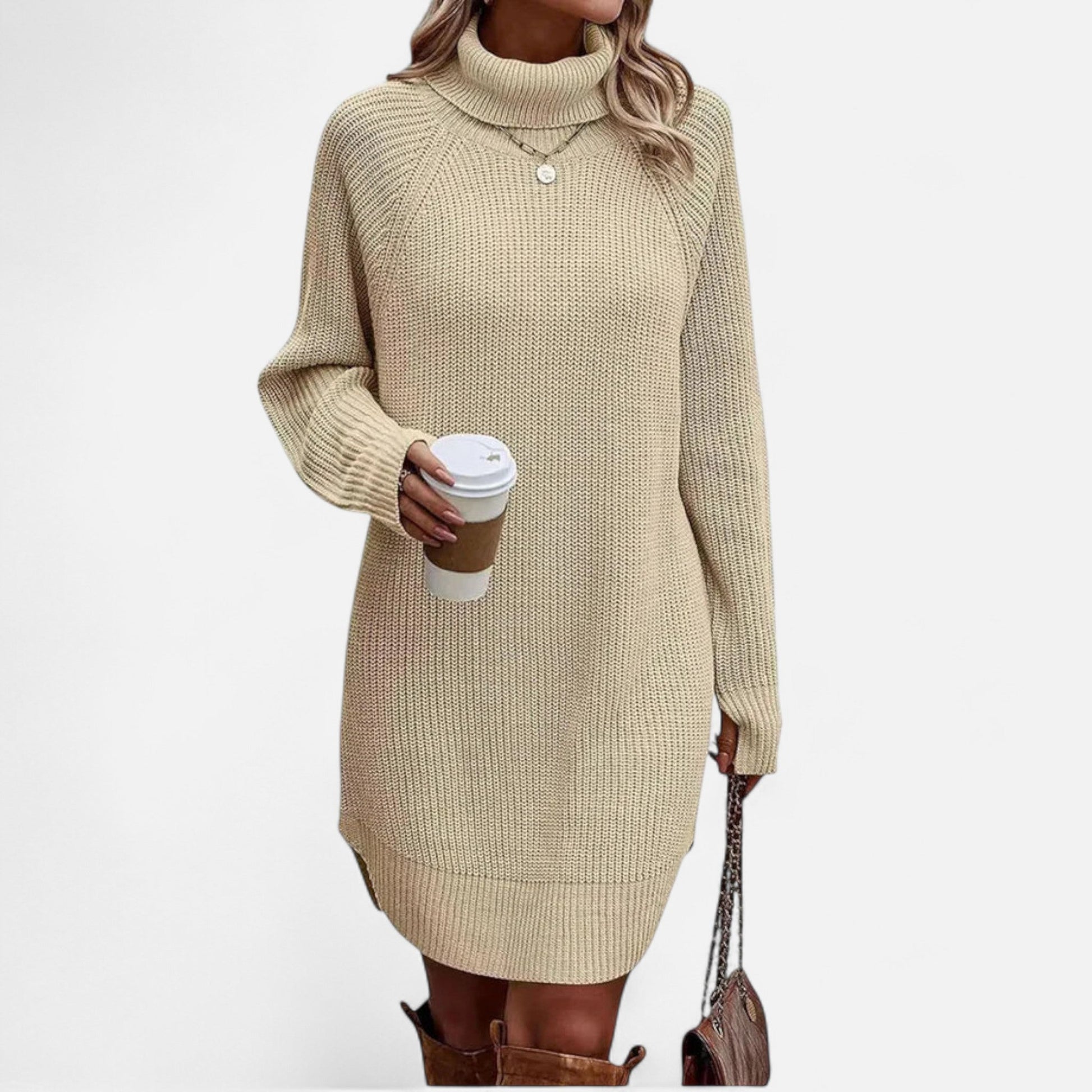 Maison Verdi | Elegant Women's Dress in Classic Knit