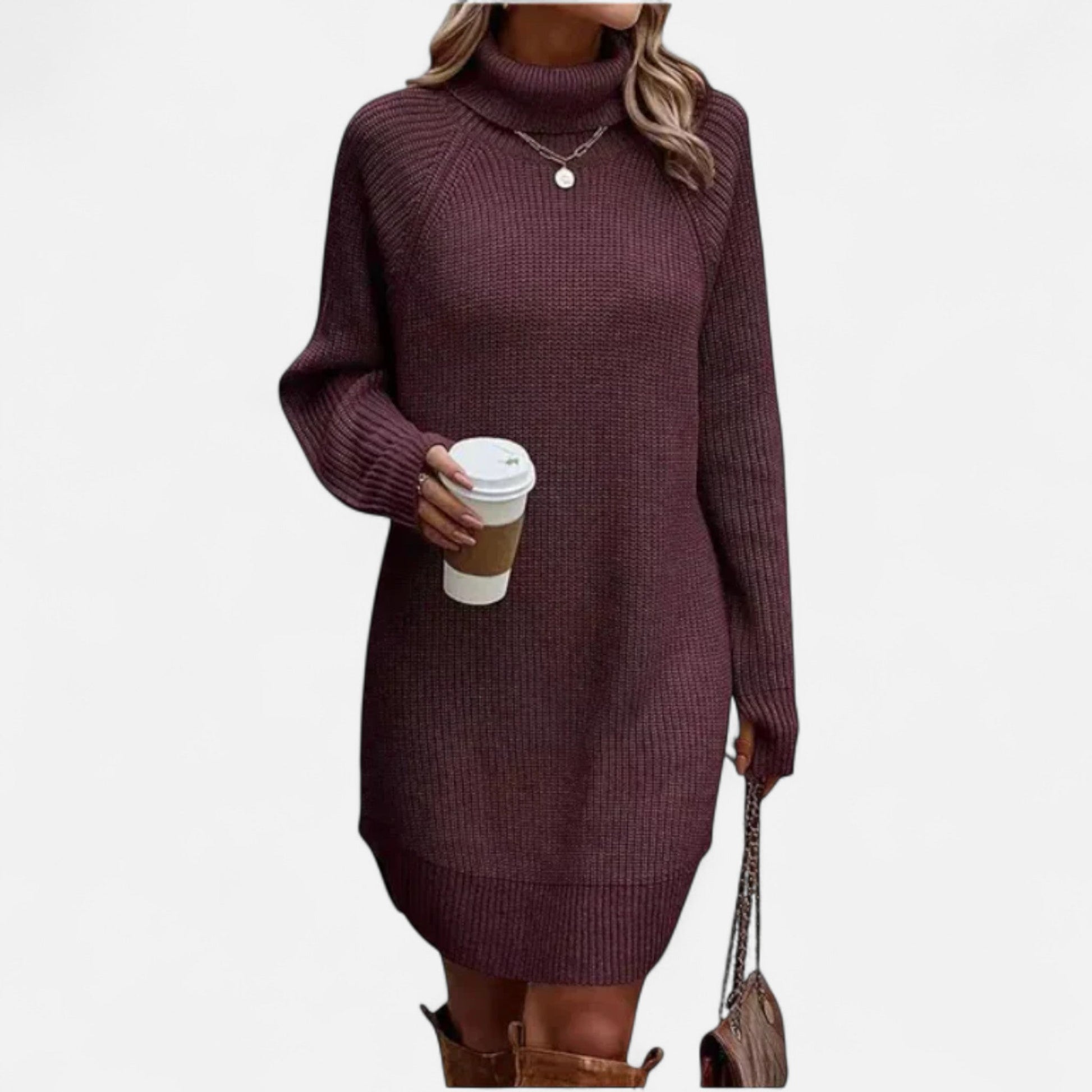 Maison Verdi | Elegant Women's Dress in Classic Knit