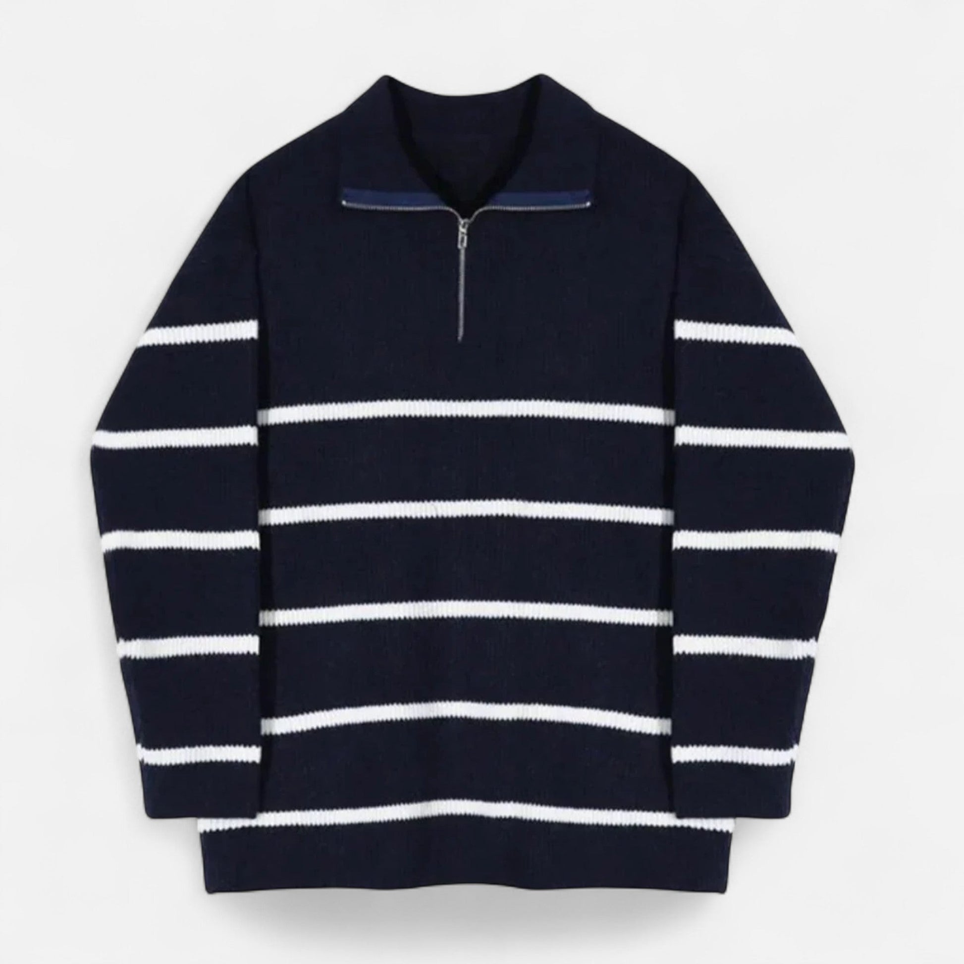 Maison Verdi | Men's Retro Half-Zip Sweater