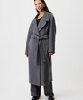 Long trench coat with belt 