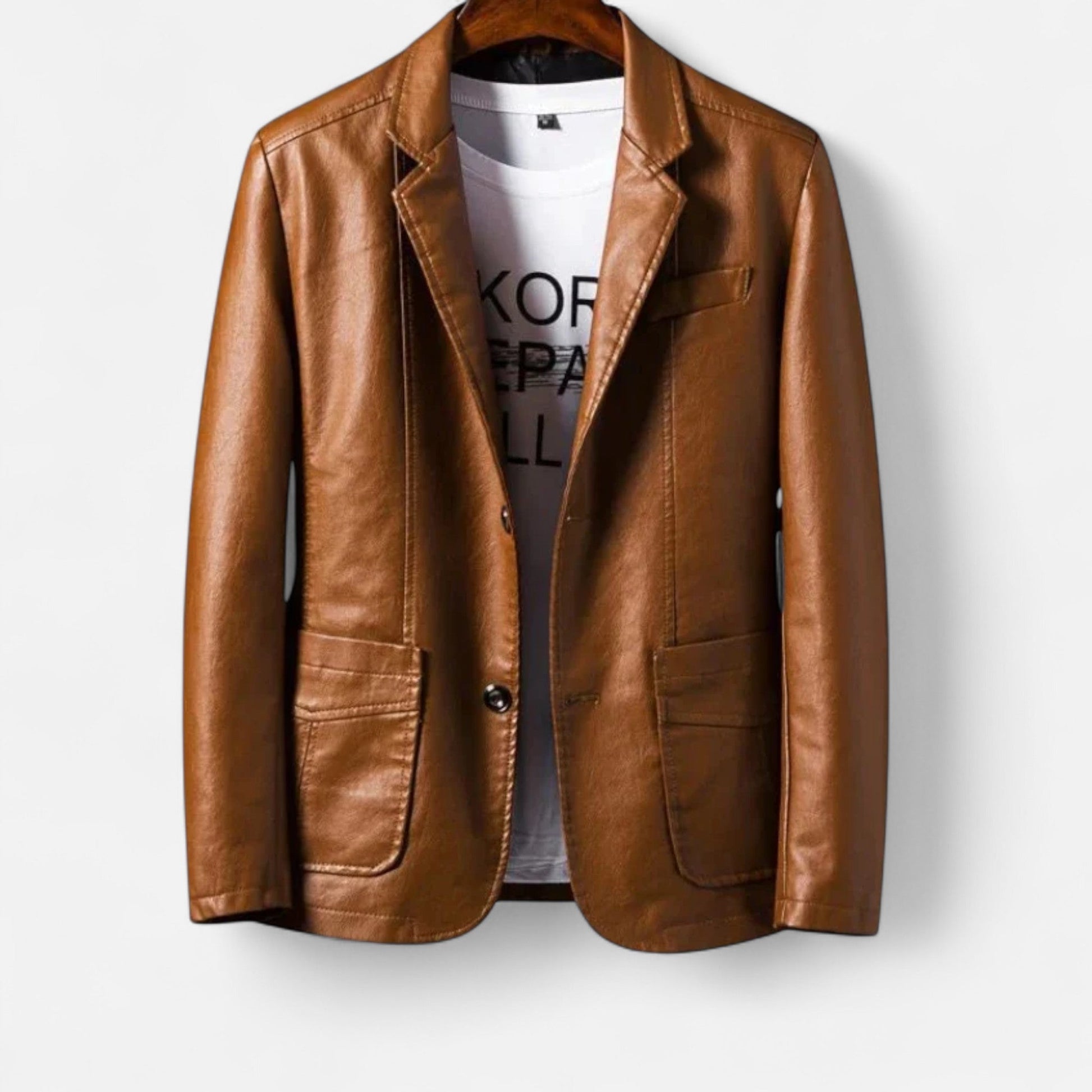 Maison Verdi| Men's Heritage Jacket in Handmade Vegan Leather