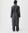 Long trench coat with belt 